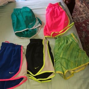 lots of nike shorts